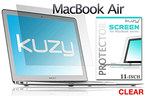 Kuzy - CLEAR AIR 11-inch Screen Protector Film for Apple MacBook AIR 11.6" (Models: A1370 and A1465) - Clear