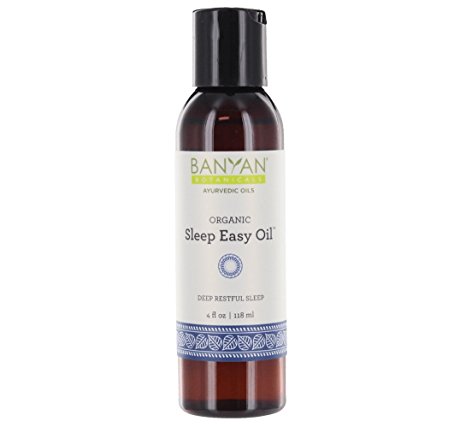Banyan Botanicals Sleep Easy Massage Oil - Certified Organic, 4oz - Ayurvedic herbs to promote sound sleep*