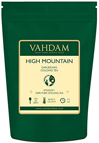 VAHDAM, High Mountain Oolong Tea Leaves from Himalayas (50 Cups), 3.53oz, OOLONG TEA FOR WEIGHT LOSS, 100% Detox Tea, Weight Loss Tea, Slimming Tea - Brew Hot, Iced, Kombucha Tea | Loose Leaf Tea