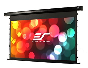 Elite Screens CineTension2, 100-inch 16:9, Tab-Tensioned Electric Drop Down Projection Projector Screen, TE100HC2