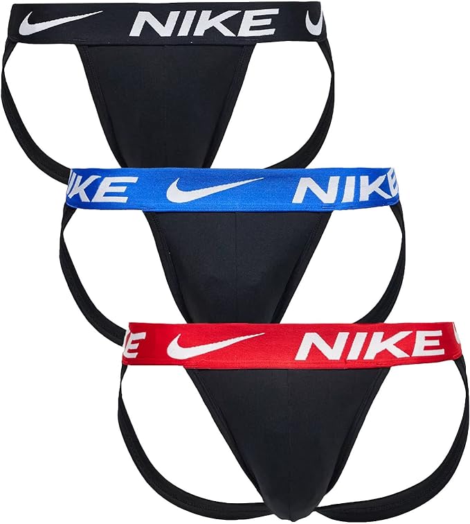 Nike Men`s Dri-FIT Essential Micro Jock Strap 3 Pack