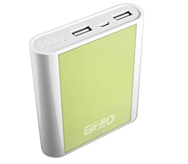 EAZIO 10400mAh Double USB Output Universal Power Bank, Green