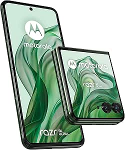 Motorola Razr 50 Ultra (12/512 GB, AI, display esterno 4.0’’ pOLED, interno 6.9" pOLED, 50 50MP, IPX8, Qualcomm Snapdragon 8s Gen3, 4000mAh 45W, wireless 15W, 5G, Dual SIM, Android 14) Spring Green