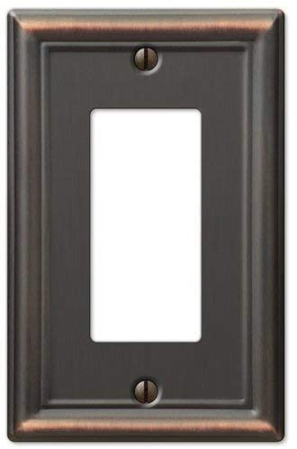 GFCI Decora Rocker Wall Switch Plate Outlet Cover - Oil Rubbed Bronze