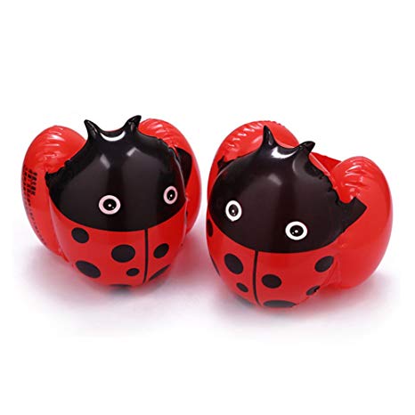 Ladybug Inflatable Swimming Arm Rings Twirls Water Armbands Safety Airbags Float Sleeves for Kids