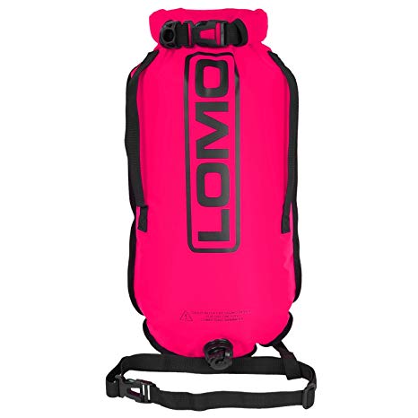 Lomo Roll Top Dry Bag Swimming Tow Float - Pink