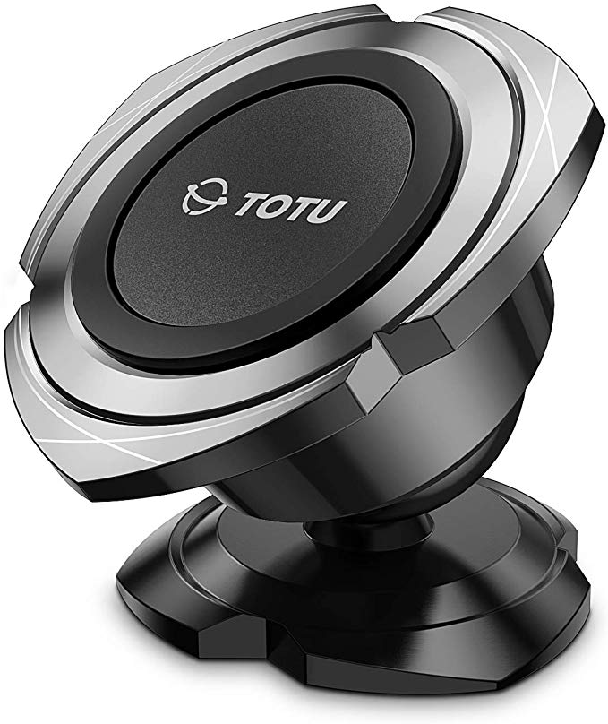 Car Phone Mount, TOTU Magnetic Car Phone Holder, Universal Adjustable Dashboard Magnetic Car Phone Mount for Mini Tablets and iPhone Xs 11 XR, Samsung S10,Google Pixel 3 XL,LG and More