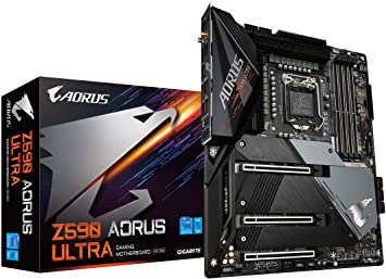 GIGABYTE Z590 AORUS ULTRA (LGA 1200/ Intel Z590/ ATX/ Triple M.2/ PCIe 4.0/ USB 3.2 Gen2X2 Type-C/ Intel WIFI 6/ 2.5GbE LAN/ Gaming Motherboard)