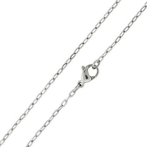 Stainless Steel Rolo Cable Chain 0.9 MM - (16" - 30" Available)