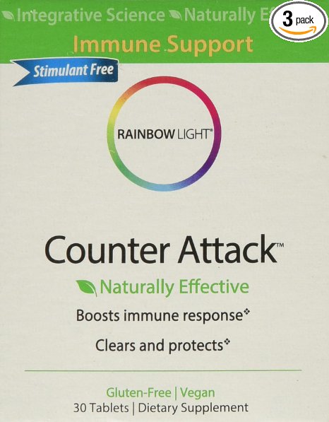 Rainbow Light Counter Attack, 30 Tab  (Pack of 3)