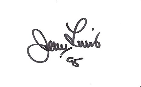 Jerry Lewis (Comedian/Actor/Singer) Signed 5X3 Index Card