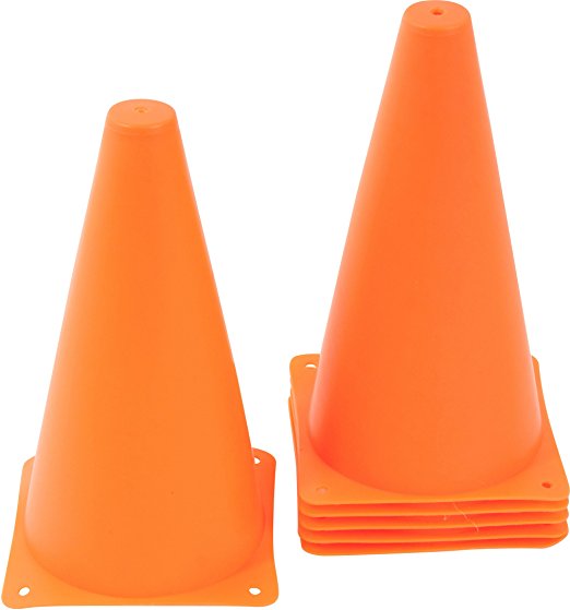 Plastic Cone Sports Training Gear, 9-Inch