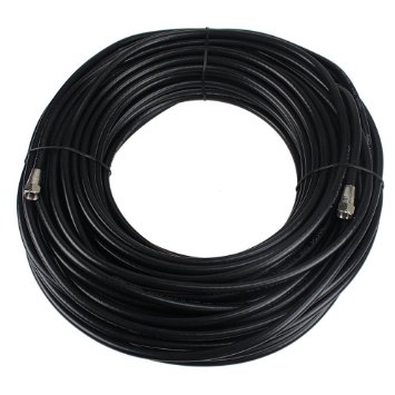 Perfect Vision 036015 100-Feet RG-6 Coaxial Cable with Ends, Black