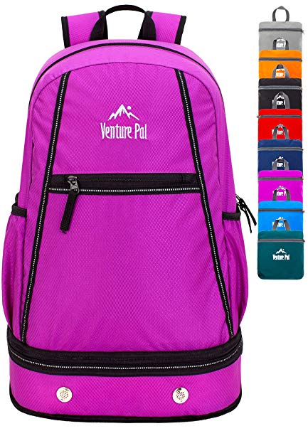 Venture Pal 35L Lightweight Packable Hiking Backpack with Wet Pocket & Shoes Compartment Travel Backpack for Men and Women