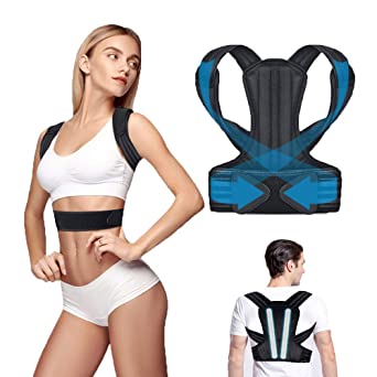 Back Brace Posture Corrector, iThrough Back Braces For Posture Correction - Back Straightener Posture Brace Improves Posture And Provides Lumbar Support - Men And Women(35-43'')