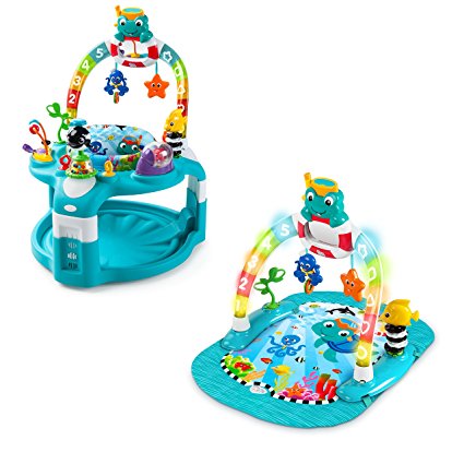 Baby Einstein 2-in-1 Lights & Sea Activity Gym & Saucer