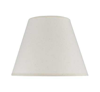 Aspen Creative 32029 Transitional Hardback Empire Shape Spider Construction Lamp Shade in Ivory, 9" wide (5" x 9" x 7")