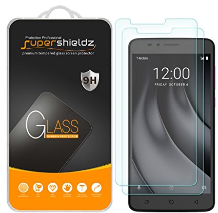 [2-Pack] Supershieldz for T-Mobile "REVVL Plus" Tempered Glass Screen Protector, Anti-Scratch, Bubble Free, Lifetime Replacement Warranty