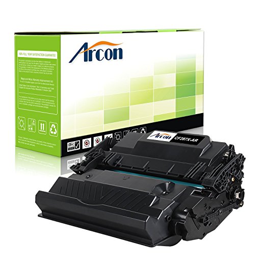 Arcon 1PK Black Replacement for 87X CF287X CF287 Toner Cartridge High Yield 18,000 Pages For LaserJet M506, M506n, M506x, M506dn, LaserJet MFP M527c, M527dn, M527f, M527z, Pro M501n, M501dn