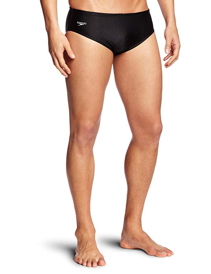 Speedo Men's PowerFLEX Eco Solid Brief Swimsuit