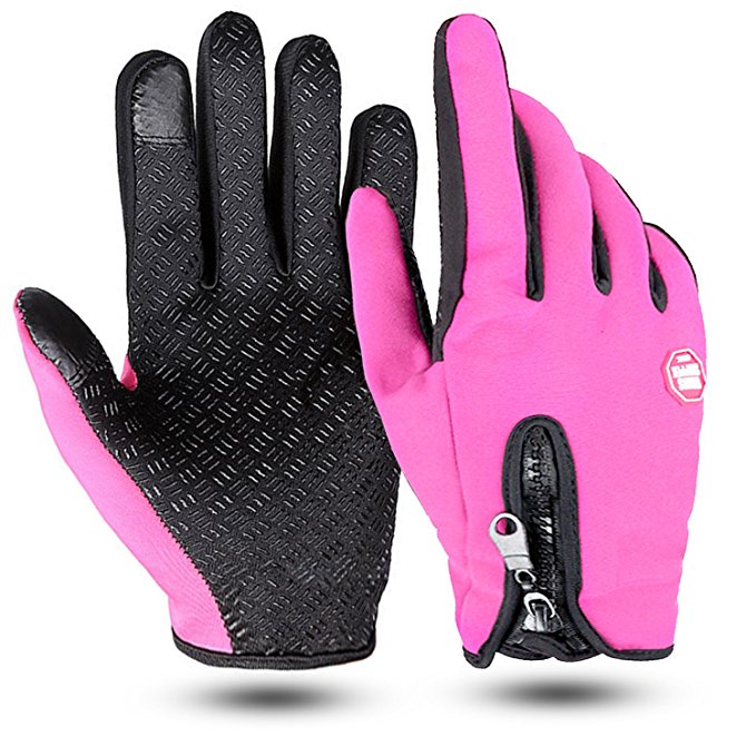 Windproof Winter Outdoor Warm Gloves Touchscreen Gloves for Womens and Mens