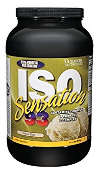 ULTIMATE NUTRITION Vanilla, Iso Sensation 93 2-Pound Vanilla, 1 Gram