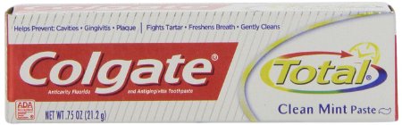 Colgate Total Toothpaste, Travel Size, 0.75 oz