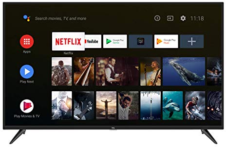 TCL 163.96 cm (65 inches)  AI 4K UHD Certified Android Smart LED TV 65P8 (Black) (2019 Model)