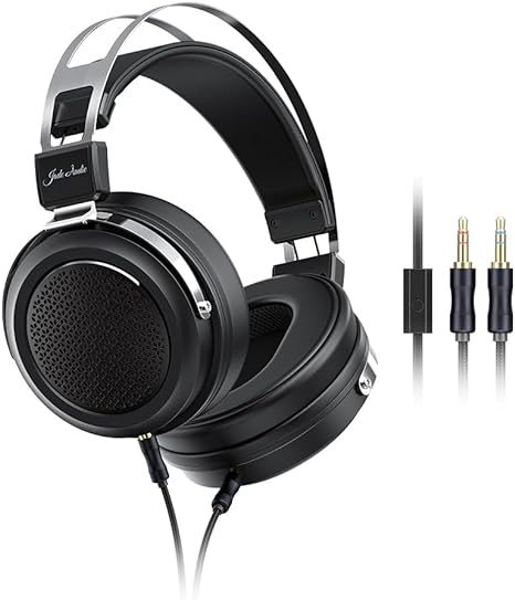FiiO JT1 Professional Studio Headphones for Recording Gaming Headset with Microphone, 50mm Diaphragms, Hi-Res Music Studio Headset
