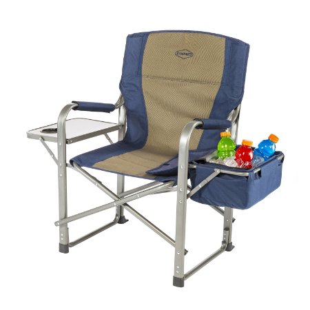 Kacx9|#Kamp-Rite Director's Chair with Side Table & Cooler, Blue