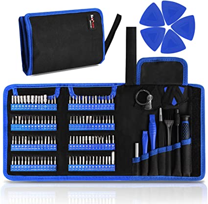 Kaisi 126 in 1 Precision Screwdriver Set with 111 Bits Magnetic Driver Kit Professional Electronics Repair Tool Kit for Repair Computer, PC, MacBook, Laptop, Tablet, iPhone, Xbox, Game Console