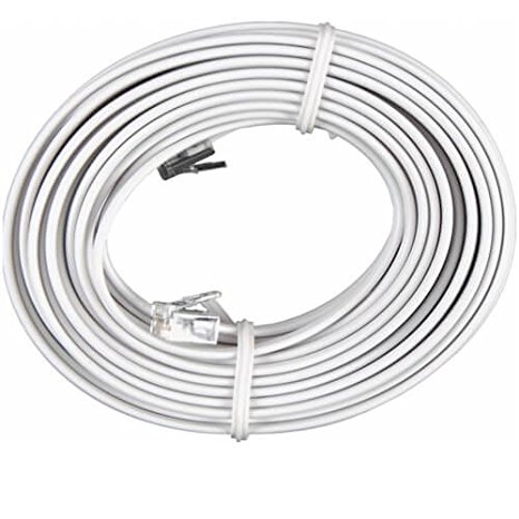 GE Jasco 76119 25' White Phone Cord