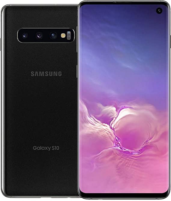 Samsung Galaxy S10 128GB SM-G973 LTE GSM Unlocked - Prism Black (Renewed)