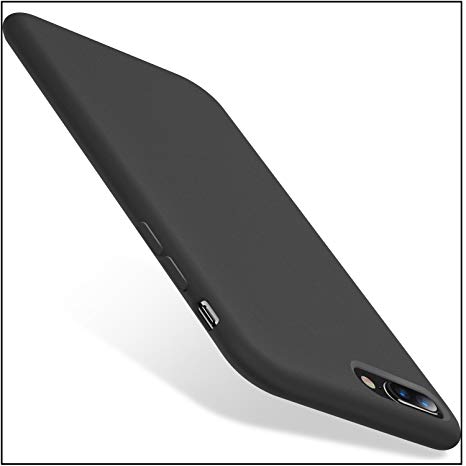 Leggio iPhone 7 Plus Silicone Case, iPhone 8 Plus Silicone Case Silicone for Apple iPhone 7 Plus/iPhone 8 Plus(5.5") (Black)