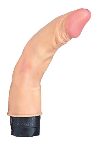 NMC Jen's Wrench Realistic Flexible Vibrator Flesh, 7.5 inch - White
