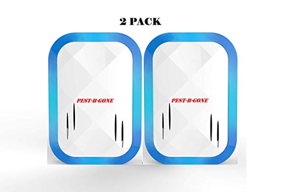 2020 Upgraded Ultrasonic Pest Repeller - Double Ultrasonic Speaker for Wider Range, Plug-in Repellent for Mice Rats Mosquitoes Flies Spiders Insects Cockroaches with Night Light (2-Pack)