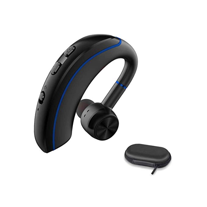 Bluetooth Headset Best AZPLACE Wireless Bluetooth Earpiece 12-Hr Playing Time Car Hands Free Wireless Earphones V5.0 with Mic Cell Phone Noise Cancelling (Updated Version)