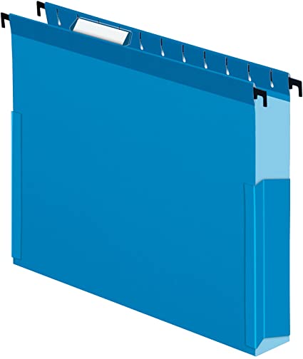 Pendaflex 59202 SureHook Reinforced Hanging Box Files, 2" Exp with Sides, Letter, Blue (Box of 25)