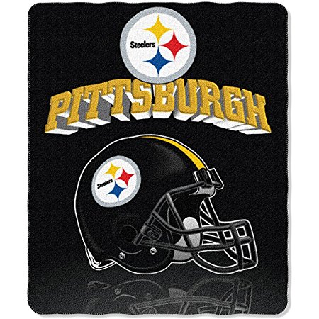 NFL Pittsburgh Steelers 50" x 60" Inch Gridiron Fleece Throw Blanket