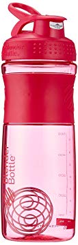 BlenderBottle SportMixer Tritan Grip Shaker Bottle, Pink/Pink, 28-Ounce