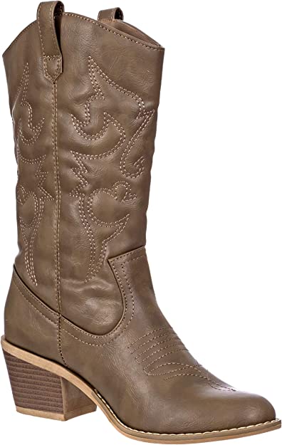 Charles Albert Women's Embroidered Modern Western Cowboy Boot