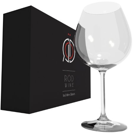 RÖD Wine - Red Wine Glasses - Set of 3 - Ecological & Lead Free Crystal, 22oz