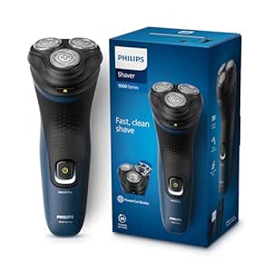 Philips Electric Shaver for Men, Wet and Dry Shave, 3D Floating Heads, 27 Self Sharpening Blades, Cordless, Waterproof S1151/03 (New Model)