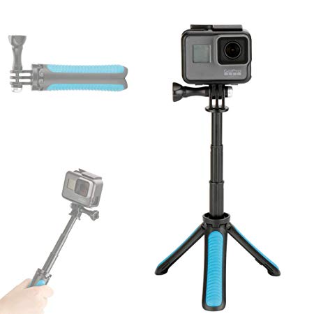 YILIWIT Handgrip Extension Pole Tripod Monopod Selfie Stick Compatible for Gopro Hero 7 6 5 Action Camera Accessories