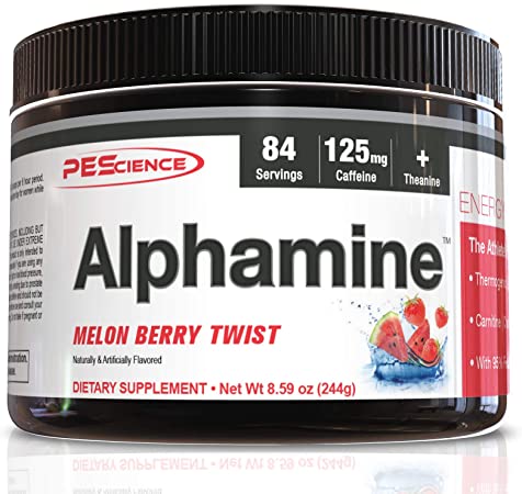 Pescience Alphamine, Melon Berry, Energy Powder, 84 Serving