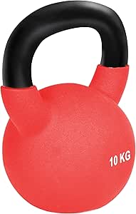 HOMCOM Pesa Rusa de Hierro Fundido Kettlebell con Revestimiento de Neopreno Mancuernas de Bola para Entrenamiento de Fuerza en Gimnasio Casa