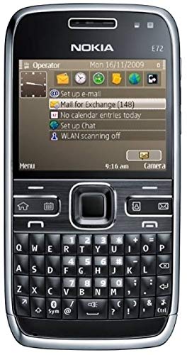nokia E72 QWERTY keypad Symbian Smartphone - Black