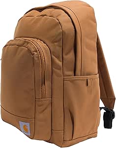 Carhartt Classic, Durable Water-Resistant Pack with Laptop Sleeve, 25L Backpack Brown, One Size