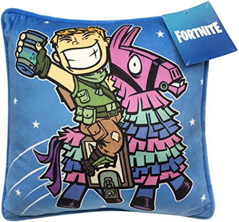 Jay Franco Fortnite Ranger & Llama Decorative Pillow Cover - Throw Pillow Cover - Kids Super Soft Bedding (Official Fortnite Product)