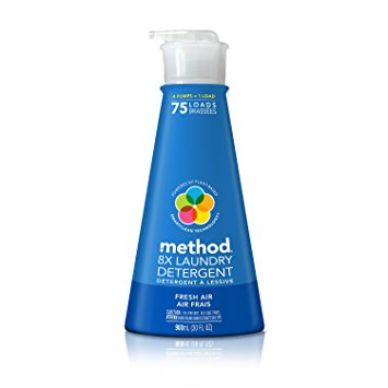 Method Naturally Derived 8X Concentrated Laundry Detergent, Fresh Air, 75 Loads, 30 Fluid Ounce